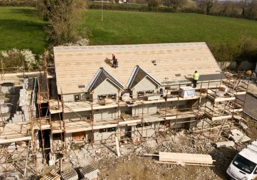 New home under construction with guidance from mortgage broker Surrey